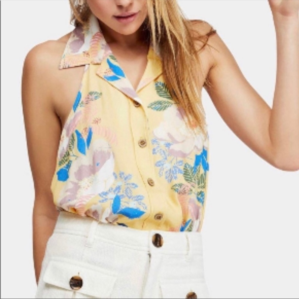 Free People Tropical Bodysuit
